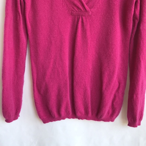 McDuff Essentials raspberry cashmere sweater, L - Picture 3 of 5